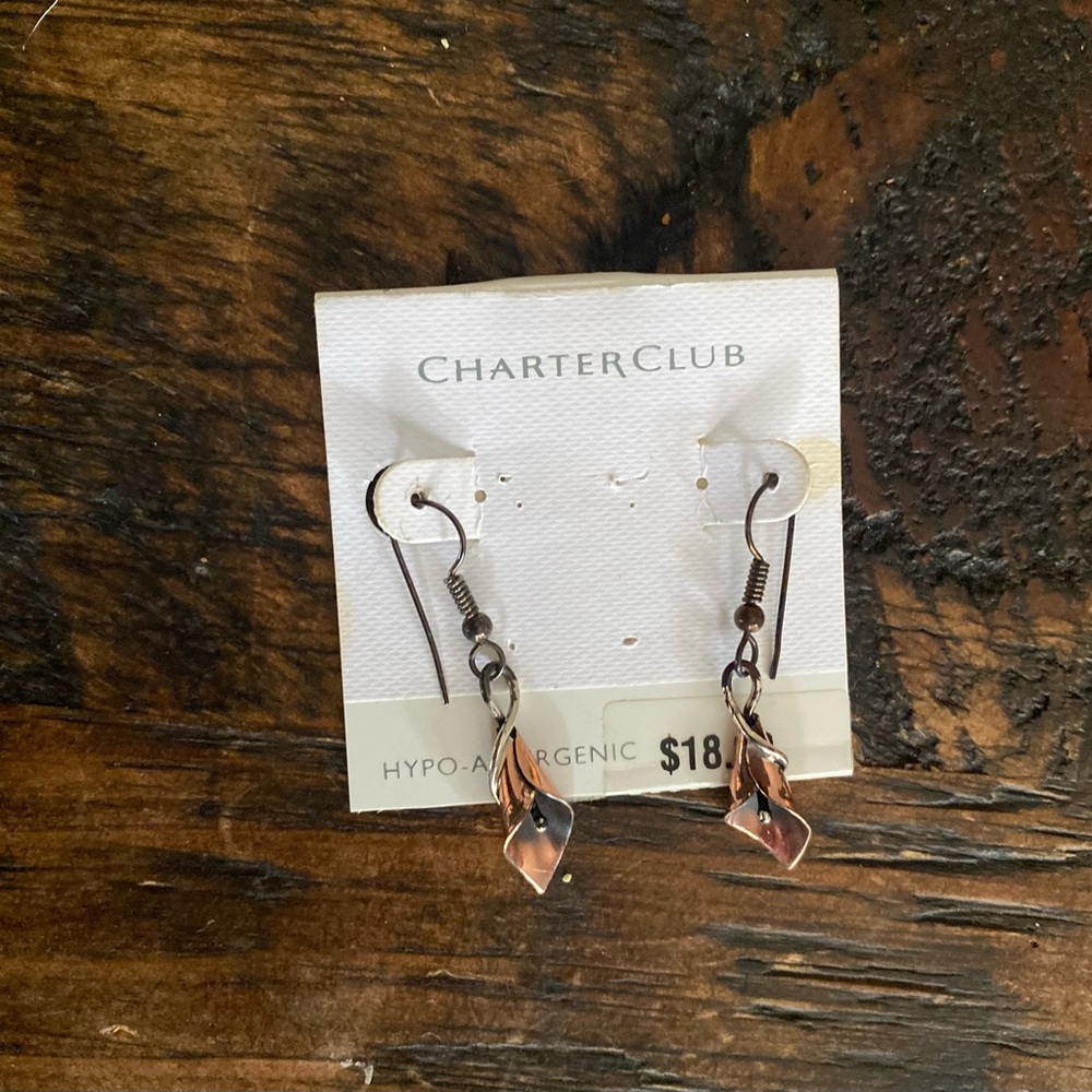 Charter Club Calla Lily Dangle Earrings